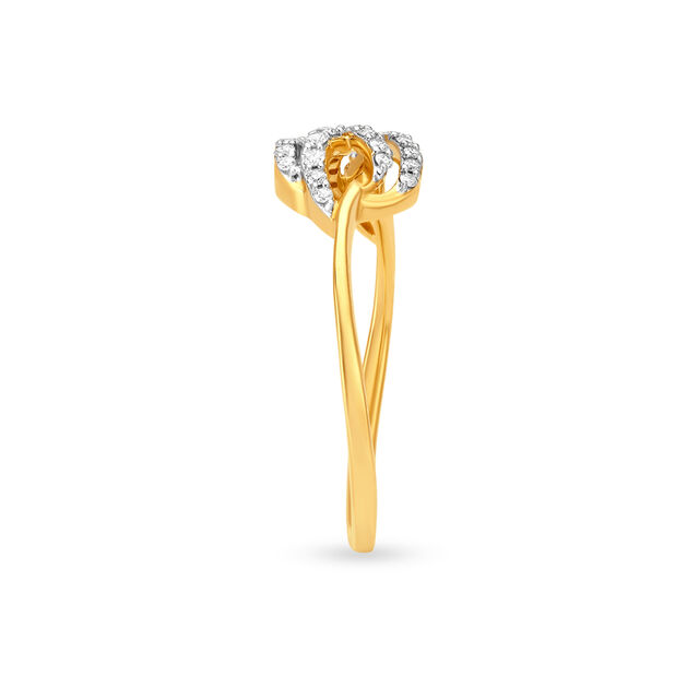 Twisted Diamond Finger Ring 3