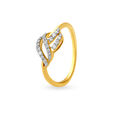 Twisted Diamond Finger Ring 