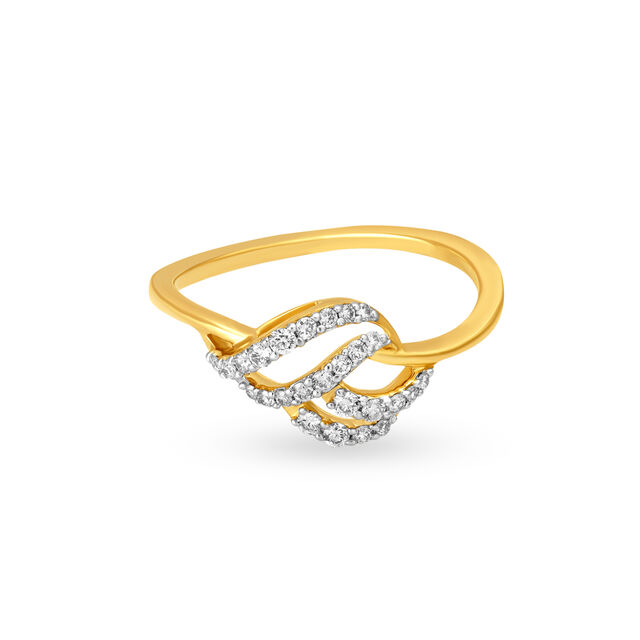 Twisted Diamond Finger Ring 2