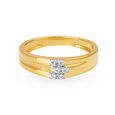 Recherche 18 Karat Yellow Gold And Diamond Finger Ring,,hi-res 2