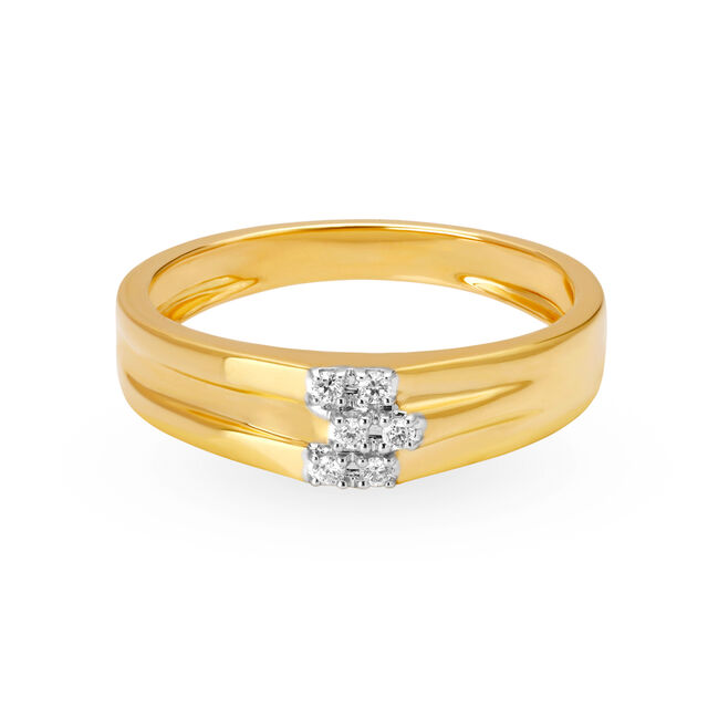 Recherche 18 Karat Yellow Gold And Diamond Finger Ring,,hi-res 2