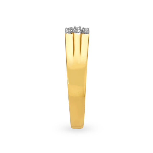 Recherche 18 Karat Yellow Gold And Diamond Finger Ring,,hi-res 3