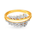 Majestic 18 Karat Gold And Diamond Leaf Ring,,hi-res 2