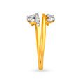 Majestic 18 Karat Gold And Diamond Leaf Ring,,hi-res 3