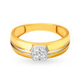 Impressive 18 Karat Gold And Diamond Hexagon Ring 2