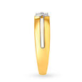 Impressive 18 Karat Gold And Diamond Hexagon Ring 3