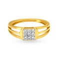 Timeless 18 Karat Yellow Gold And Diamond Finger Ring,,hi-res 2