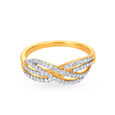 Entwined Elegance Diamond Finger Ring 2