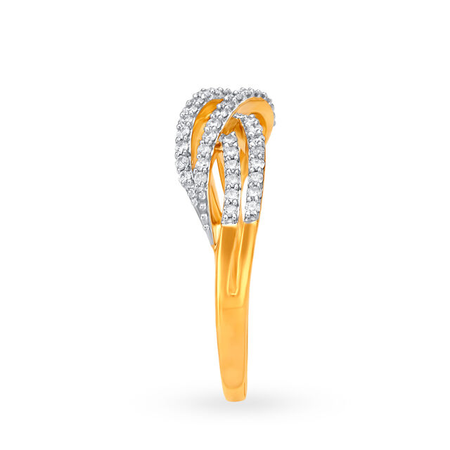 Entwined Elegance Diamond Finger Ring 3