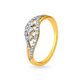 Tempting 18 Karat Yellow Gold And Diamond Finger Ring,,hi-res 