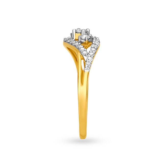 Tempting 18 Karat Yellow Gold And Diamond Finger Ring,,hi-res 3