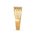 Luxurious 18 Karat Yellow Gold And Diamond Finger Ring,,hi-res 3