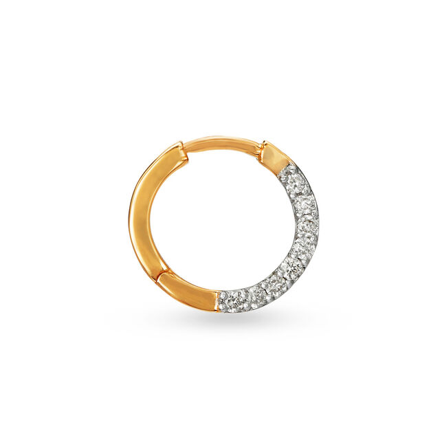 Minimalist Sparkle Diamond Nose Ring 