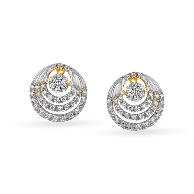 Enamouring Diamond Stud Earrings 