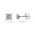 Chic Diamond and White Gold Stud Earrings,,hi-res 2