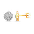 Contemporary Solitaire Look Diamond Stud Earrings,,hi-res 2