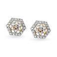 Ethereal Floral Diamond Stud Earrings,,hi-res 