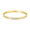 Dual Groove Diamond Bangle,,hi-res 
