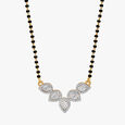 Enchanting Paisley Diamond Mangalsutra,,hi-res 