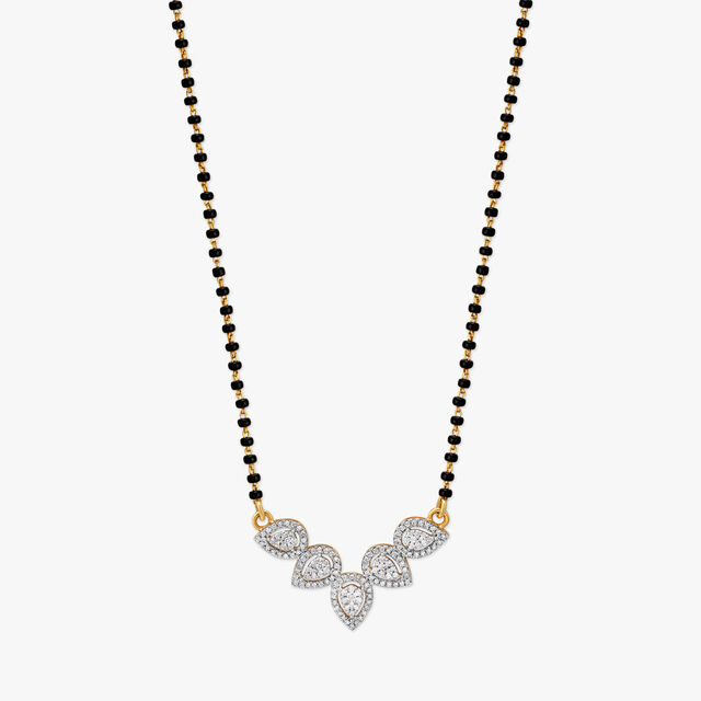 Enchanting Paisley Diamond Mangalsutra,,hi-res 2