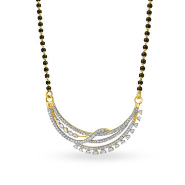 Mesmerising Layered Diamond Mangalsutra