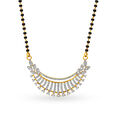Timeless Floral Diamond Mangalsutra,,hi-res 