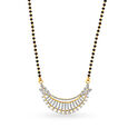 Timeless Floral Diamond Mangalsutra,,hi-res 2
