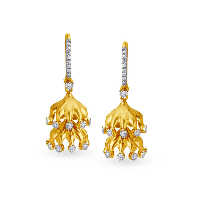 Stunning Diamond Hoop Earrings 