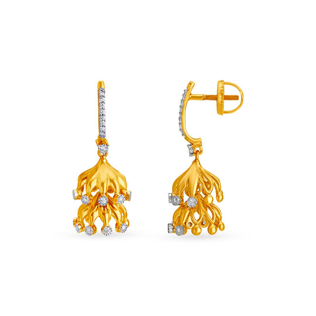 Stunning Diamond Hoop Earrings 2