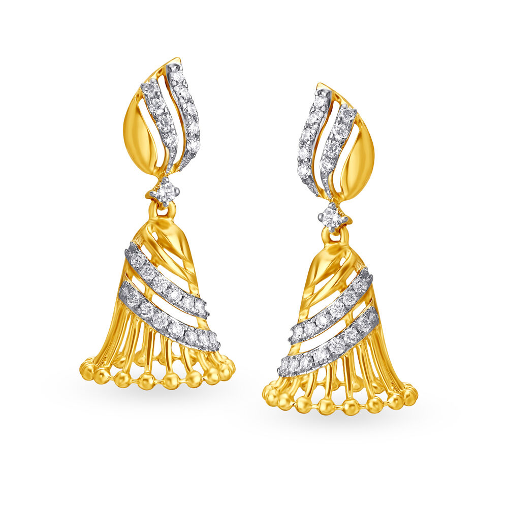 Tanishq diamond jhumkas with price sale