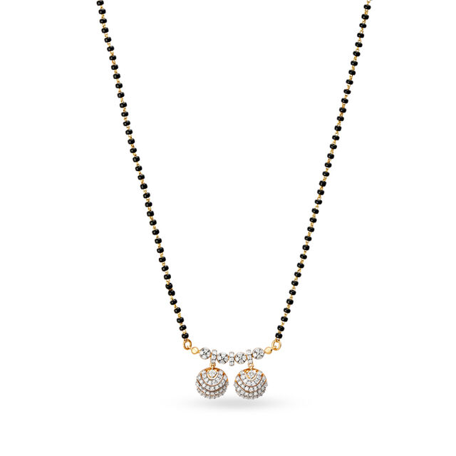 Alluring Diamond Vati Mangalsutra,,hi-res 2