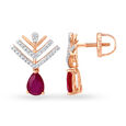 Traditional Rose Gold and Diamond Necklace Set,,hi-res 3