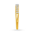 Exquisite 18 Karat Yellow Gold And Diamond Studded Finger Ring,,hi-res 3