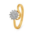 Magnificent 18 Karat Gold And Diamond Floral Ring,,hi-res 