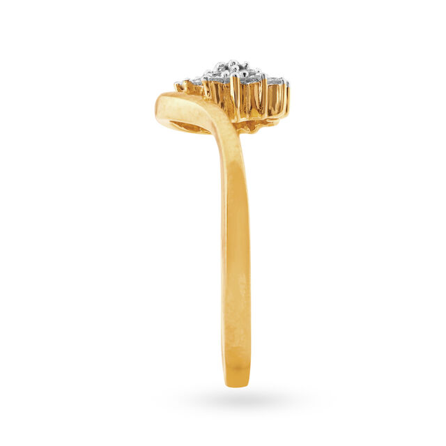 Magnificent 18 Karat Gold And Diamond Floral Ring,,hi-res 3