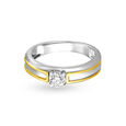Marvellous Geometric Solitaire Ring for Men 2