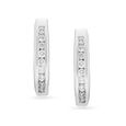 18 Karat Diamond Hoops 
