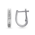 Chic White Gold Hoop Bali Earrings 2