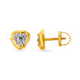 Contemporary Diamond Stud Earrings 2