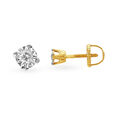 Daily Wear Contemporary Diamond Single Stone Stud Earrings 2