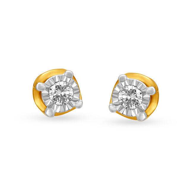 Sparkling Diamond Stud Earrings 