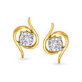 Charming Diamond Stud Earrings 