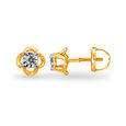 Contemporary Diamond Stud Earrings 2