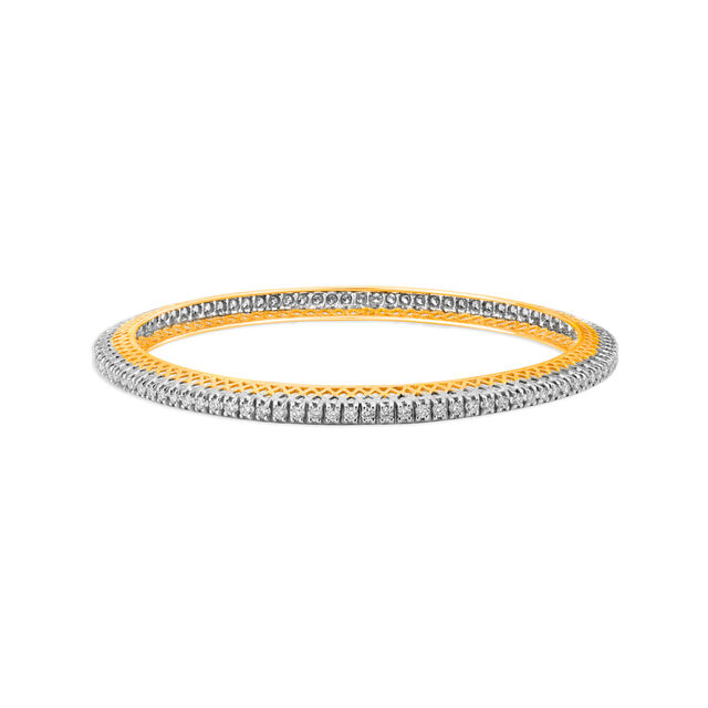 Foursquare Shaped Diamond Bangle,,hi-res 