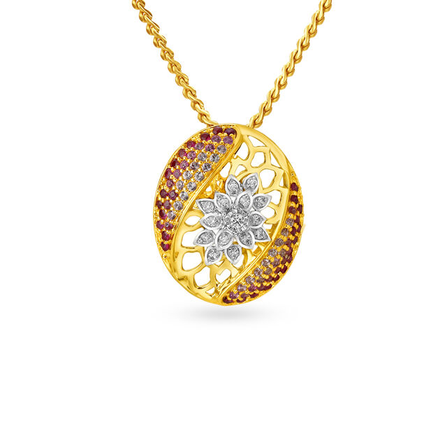 Valeria Floral Pendant Earrings Set 4