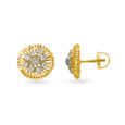 Minimalistic Gleaming Gold and Diamond Pendant and Earrings Set,,hi-res 5