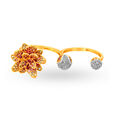 Ethereal 18 Karat Yellow Gold And Multi Stone Conjoined Finger Ring With Diamond Detailing,,hi-res 2