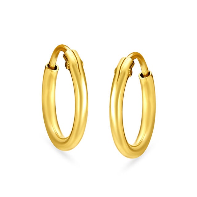 Sublime Gold Hoop Earrings,,hi-res 2