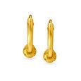 Ornate 18 Karat Gold Geometric Beaded Hoop Earrings,,hi-res 3