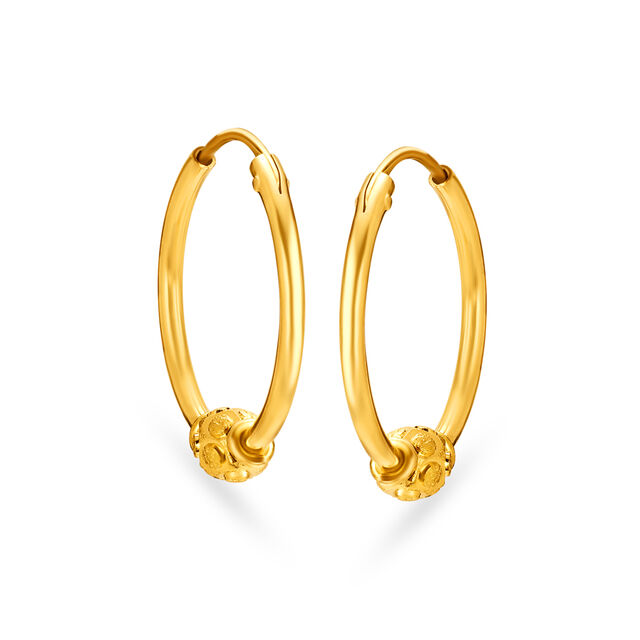 Romantic Gold Hoop Earrings,,hi-res 3